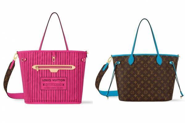 ルイ・ヴィトン“リバーシブル仕様”のウィメンズバッグ「ネヴァーフル」鮮やかなストライプ柄×モノグラム