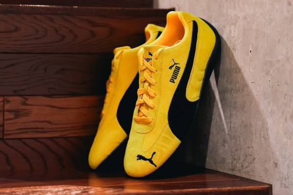 プーマのスニーカー「スピードキャット」25年春夏新色、くすみイエローやブラック×オレンジ