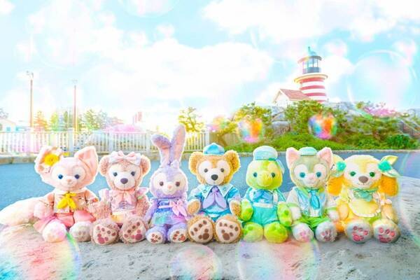 東京ディズニーシー「ダッフィー＆フレンズ」20周年記念イベント、“虹＆シャボン玉”デザインのグッズも