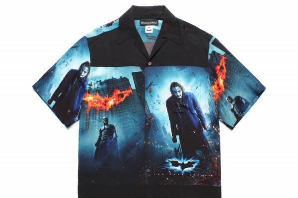 ワコマリア×映画『バットマン』実写3部作、『ダークナイト』のアートワーク入りハワイアンシャツ