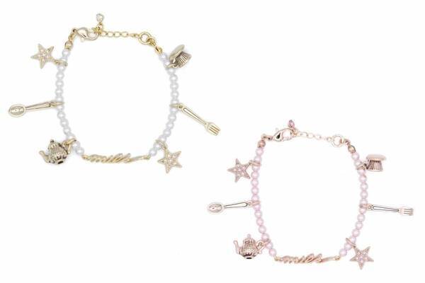 ミルク25年春アクセサリー、“テーブルウェア”連ねたパールブレスレット＆フォーク型ヘアピン