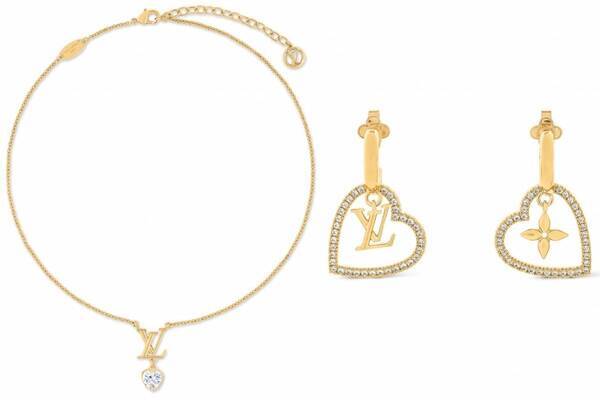 ルイ・ヴィトン“ハートチャーム”ジュエリー、パールネックレス＆ジルコン輝くピアス