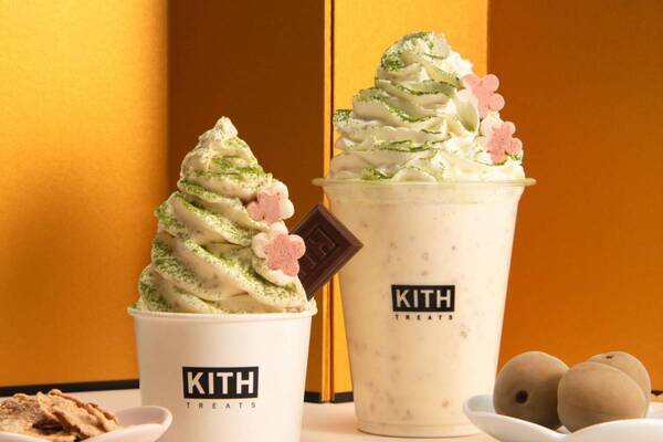 キス トリーツ トウキョウ「ひな祭り」スイーツ、"抹茶パウダー×梅”の華やかアイスクリーム