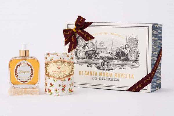 サンタ・マリア・ノヴェッラ25年春ギフト、“ザクロの香り”のボディケアキット＆ポプリ2種セット