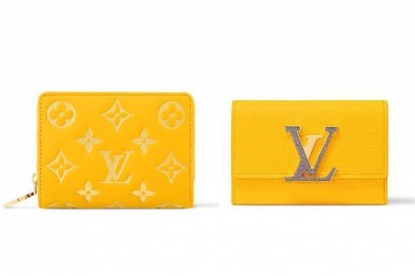 ルイ・ヴィトン“鮮やかイエロー”の25年春ウィメンズウォレット、LV イニシャル付き三つ折り財布など