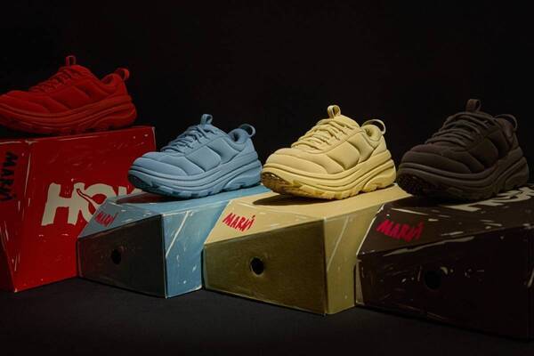 マルニ×ホカの厚底スニーカー「ボンダイ B3LS」ふんわりパデッドアッパーにクッションソール