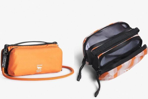 メゾン キツネ×トポロジー第2弾の“春色ストライプ”バッグやミニポーチ 