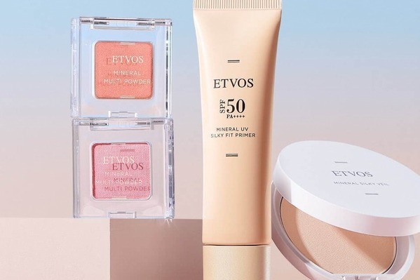 エトヴォス25年夏ベースメイク、ヘルシー肌導くUV美容液下地＆“うるさら”プレストパウダー