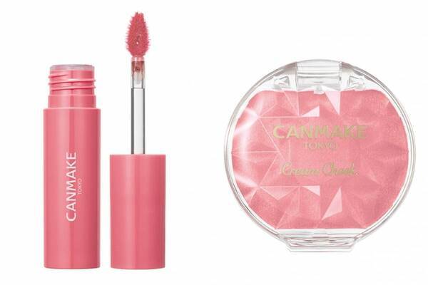 キャンメイク25年夏コスメ、“ちゅるりん”ガラス玉ティントリップ＆生質感クリームチークに新色