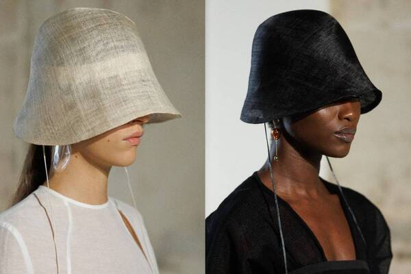 マメ クロゴウチ×エントワフェイン“なめらか曲線フォルム”のコラボハット、軽くて涼しい麻素材