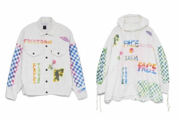 ファセッタズム“1点もの”プリントウェア、カラフルな格子柄デニムジャケットやパンツなど