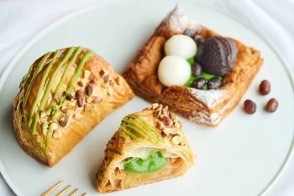 RINGO「天竜抹茶」の限定カスタードアップルパイ ＆“小豆＆白玉のせ”オープンパイ