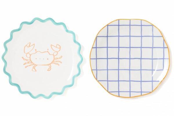 フランフランの夏インテリア雑貨、貝殻モチーフの手描き風プレートや“チューリップ”ビアグラス