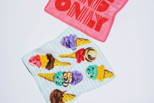 フェイラー“カラフルなアイスクリーム×涼し気ボーダー柄”ハンカチ、ユナイテッドアローズ限定で