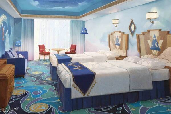 ディズニーアンバサダーホテルに新客室「ミッキーマウスルーム(魔法使いの弟子)」が登場