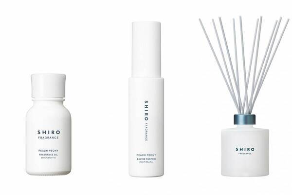 SHIRO25年夏コスメ「ピーチピオニー」甘い果実×可憐な花々のオードパルファンやホームフレグランス