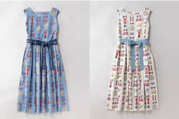 ジェーンマープル”クラウン”柄など英国デザインスカート、リボンを飾ったワンピースも