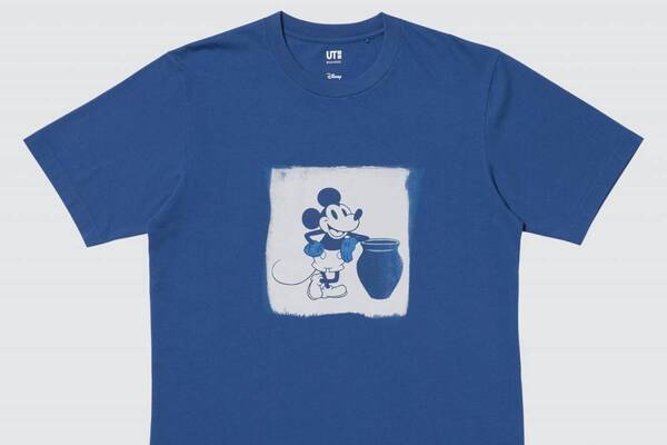 ユニクロ「UT」×ディズニー”藍染め”着想のTシャツ、隠れミッキー潜むバンダナ柄など