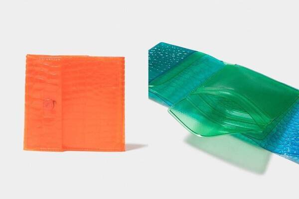 ビューティフルピープル“クリア素材”のレザー質感カラフルウォレット、カードケースやトートバッグも