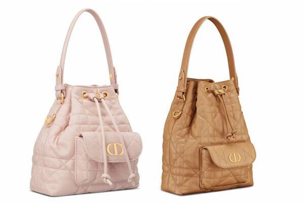 「ディオール カロ」に巾着型バスケットバッグ、格子柄レザー＆きらめく“CDロゴ”で