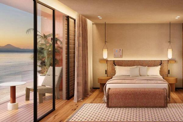 トゥモローランド初のホテル「カーサ キャバン ハヤマ」が神奈川・葉山に、海を一望するテラス付き客室