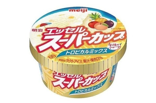 「明治 エッセル スーパーカップ」ヨーグルト風味アイス×トロピカルソースの初夏限定フレーバー