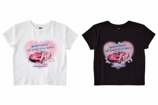 マウジー×ブラック アイ パッチ ウーマン、“ハートロゴ”のピタッとTシャツやフリルキャミソール