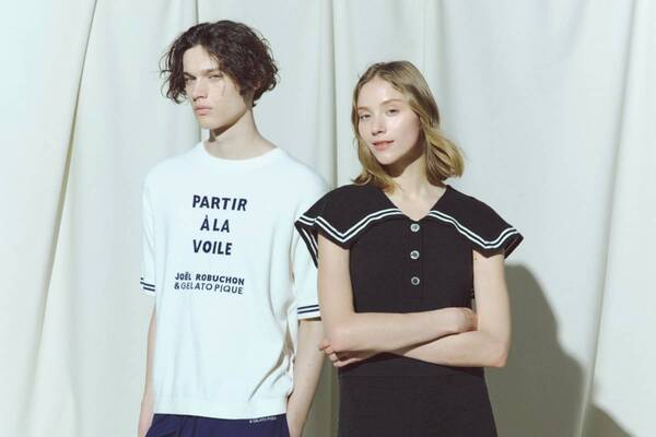 ジェラート ピケ×ジョエル・ロブションの“マリンテイスト”ルームウェア、セーラー風ニットなど