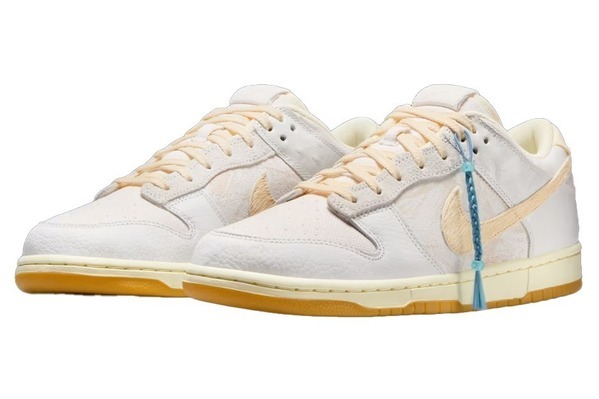 ナイキ「ダンク ロー “Tokyo”」スニーカー、起毛スウッシュ＆異素材合わせのホワイトアッパー