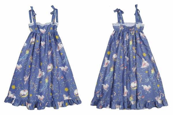 ミルク「ホロスコープ」着想25年夏ドレス＆チュールスカート、“うさぎ座”など星座をプリント
