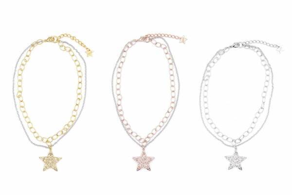 ミルク「星座」アクセサリー、ラインストーン煌めくリバーシブルネックレス＆“北斗七星”型イヤーカフ