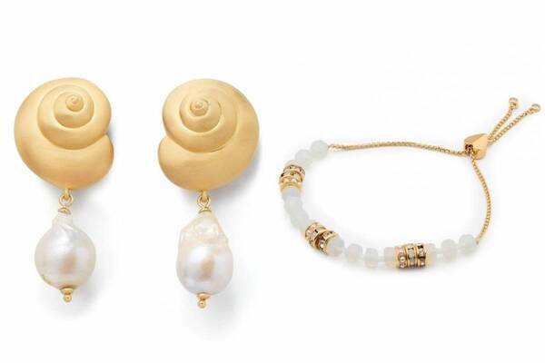 ケイト・スペード「海辺」着想25年夏ジュエリー、“カタツムリの殻＆ロープの結び目”風ピアスなど