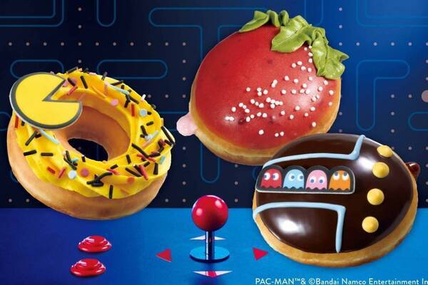 クリスピー・クリーム・ドーナツ「パックマン」“ゲーム画面”着想ゴーストモナカ乗せチョコドーナツなど