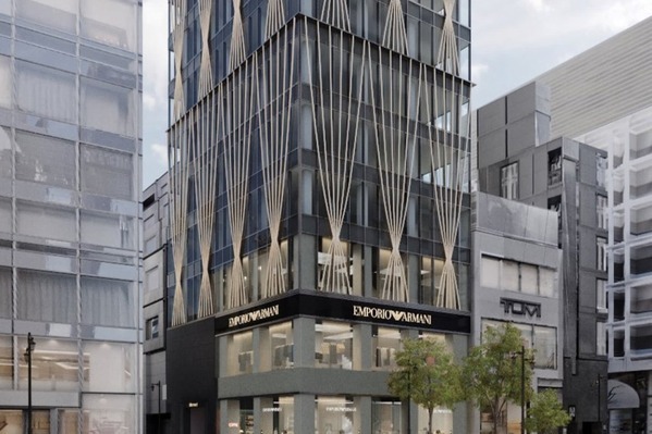 「エンポリオ アルマーニ」新たな旗艦店が銀座に、“カフェ併設”国内最大級の3階建て