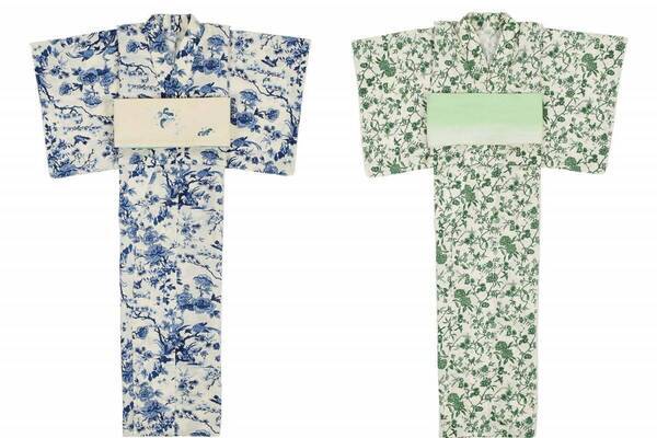 ケイタ マルヤマ 「陶器小花柄」の浴衣やチャイナシャツ、田中みな実とコラボ - 華やかな刺繍巾着も