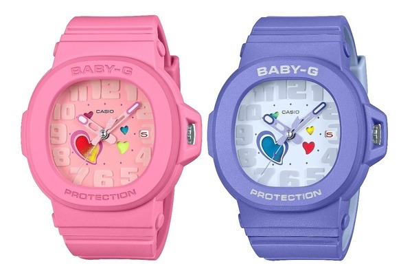 BABY-G“ハートの色が毎日変わる”腕時計、キューピットの矢モチーフ秒針で