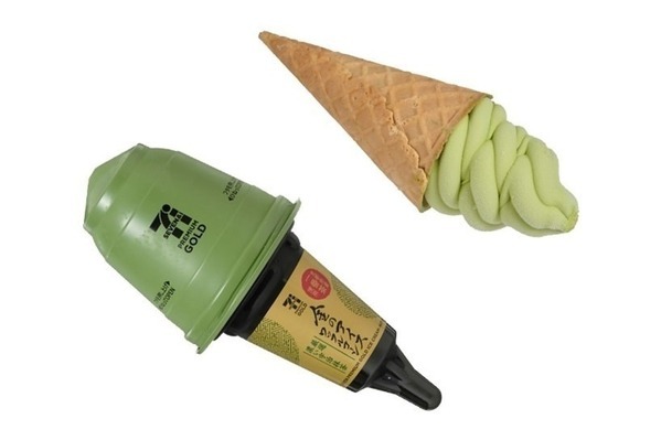 セブン-イレブン“めっちゃまっちゃ”な濃厚宇治抹茶アイス、黒みつ入りワッフルコーンで