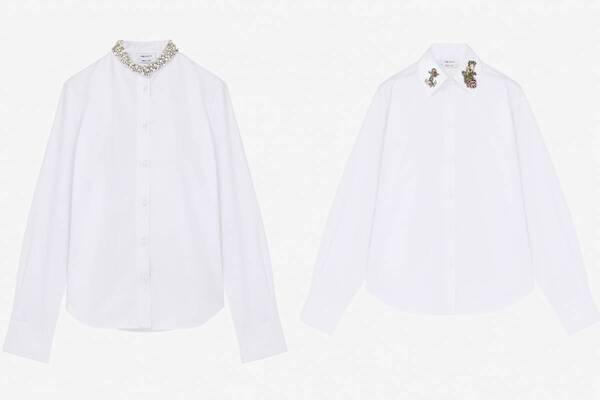 マックイーン“クリスタル刺繍”やセーラー タトゥーの白シャツ、レースを配したアシンメトリードレスも