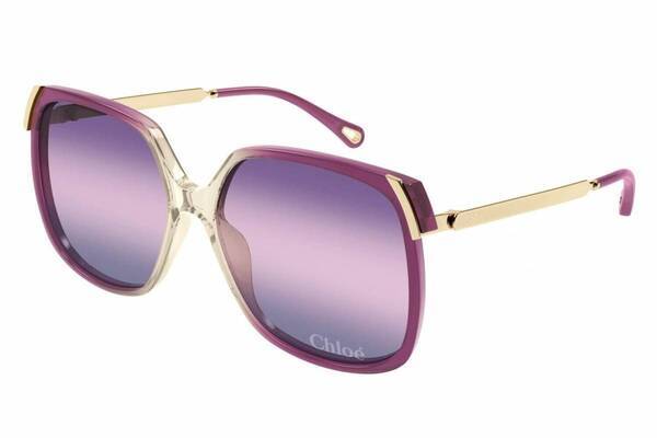 クロエ25年春夏アイウェア、“陽気な夏ムード漂う”グラデーションカラーレンズのサングラス