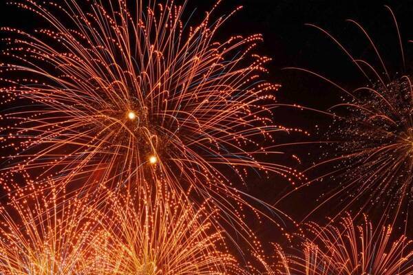 「東京競馬場花火 2025」J-POPの名曲とともに眺める14,000発の花火、府中で