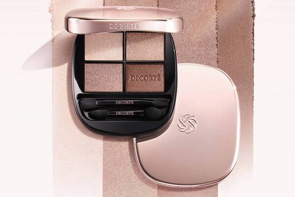 コスメデコルテ25年秋コスメ、“肌と血色感の延長線”「スキントーンカラー」の4色アイシャドウパレット