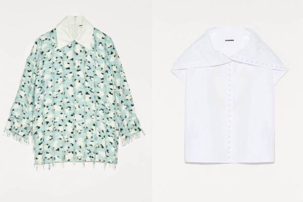 ジル サンダー“夏の湖”やラズベリーカラーの花柄シャツ、小さなボタンを並べた白ブラウスも