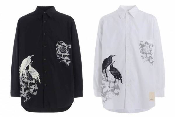 グラウンド ワイ“日本画風のカラス柄”シャツ、ラフォーレ原宿店限定で