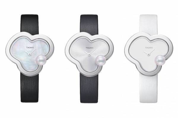 TASAKIのフラワーモチーフ「チャンツ」新作ウィメンズ腕時計、煌めくパール×カラフル革ストラップで