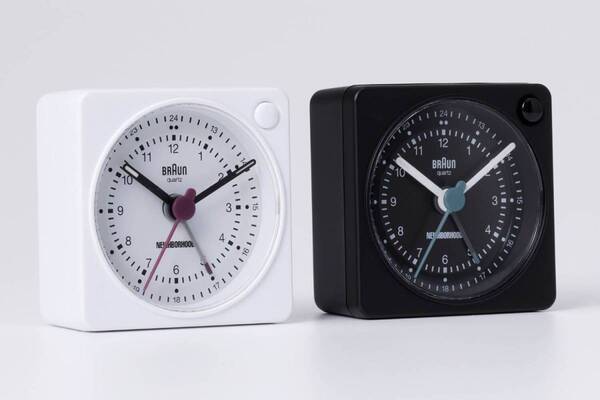 ネイバーフッド“MoMA永久展示品”アラームクロック＆壁掛け時計を再現、ドイツ「ブラウン」コラボで