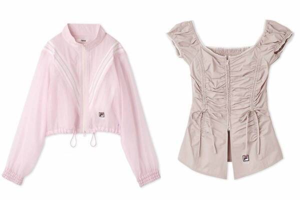 ファーファー×フィラ初コラボ、“シアーピンク”のトラックジャケットやリボン付きブラウスなど