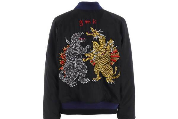 ワイルドサイド ヨウジヤマモト“ゴジラ＆キングギドラ”の刺繍スカジャン、阪急メンズ東京で