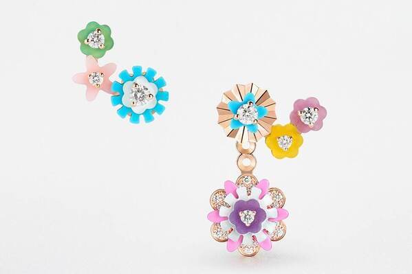 ディオール“花が連なる”ファイン ジュエリー、天然石＆ダイヤモンドが彩るネックスやピアス
