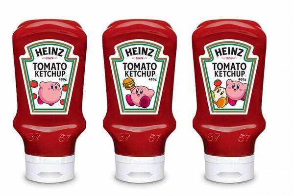 ハインツ「星のカービィ」限定ケチャップ、“トマト”テーマにカービィ＆ワドルディのラベルで