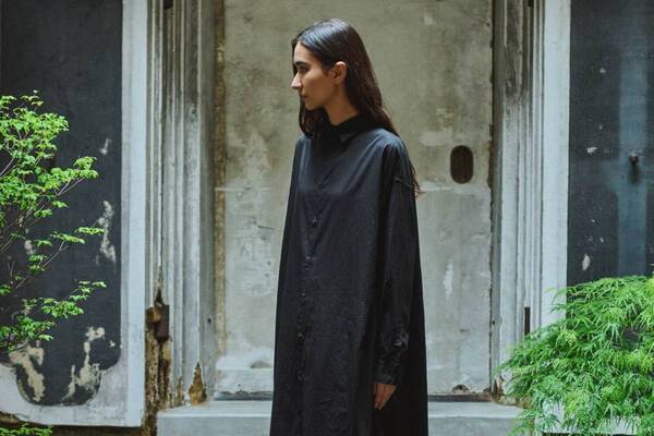 グラフペーパー“漆黒に浮かぶストライプ柄”ドレス＆シャツ、京都店限定で